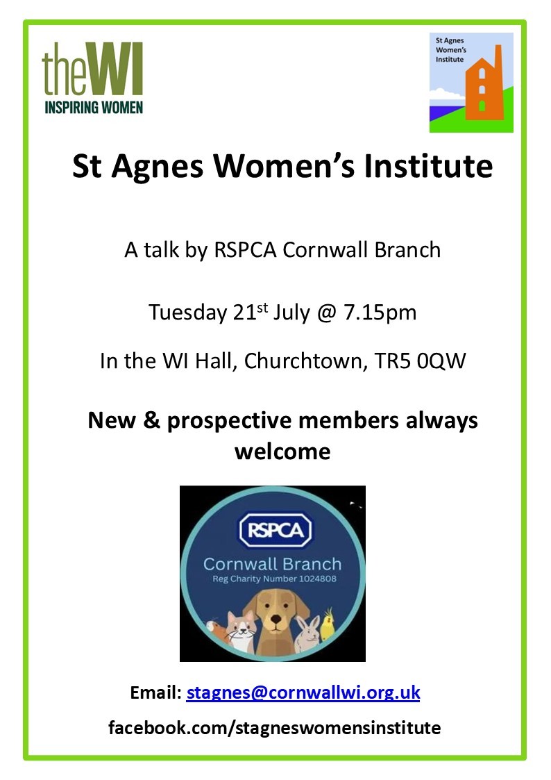 St Agnes WI RSPCA Talk